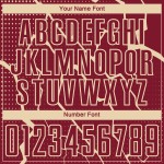 Maglia da calcio personalizzata Crimson City Cream Lightning stampata a sublimazione