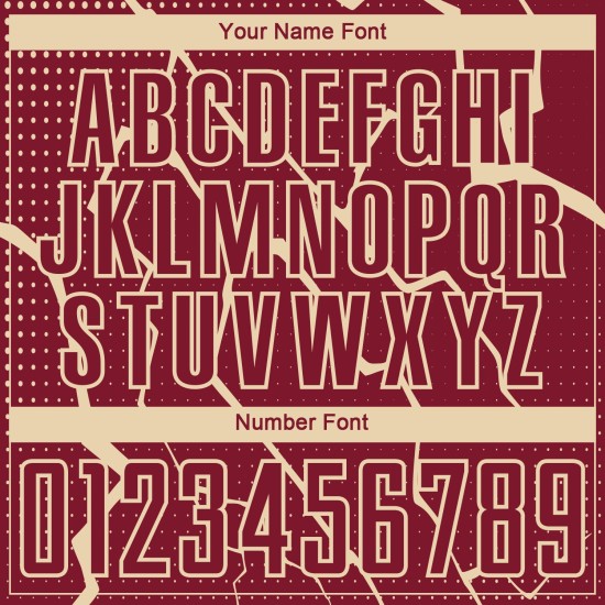 Maglia da calcio personalizzata Crimson City Cream Lightning stampata a sublimazione