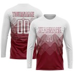 Maglia da calcio personalizzata Crimson White Sublimation