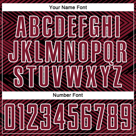 Maglia da calcio personalizzata Crimson Black-White Line stampata a sublimazione